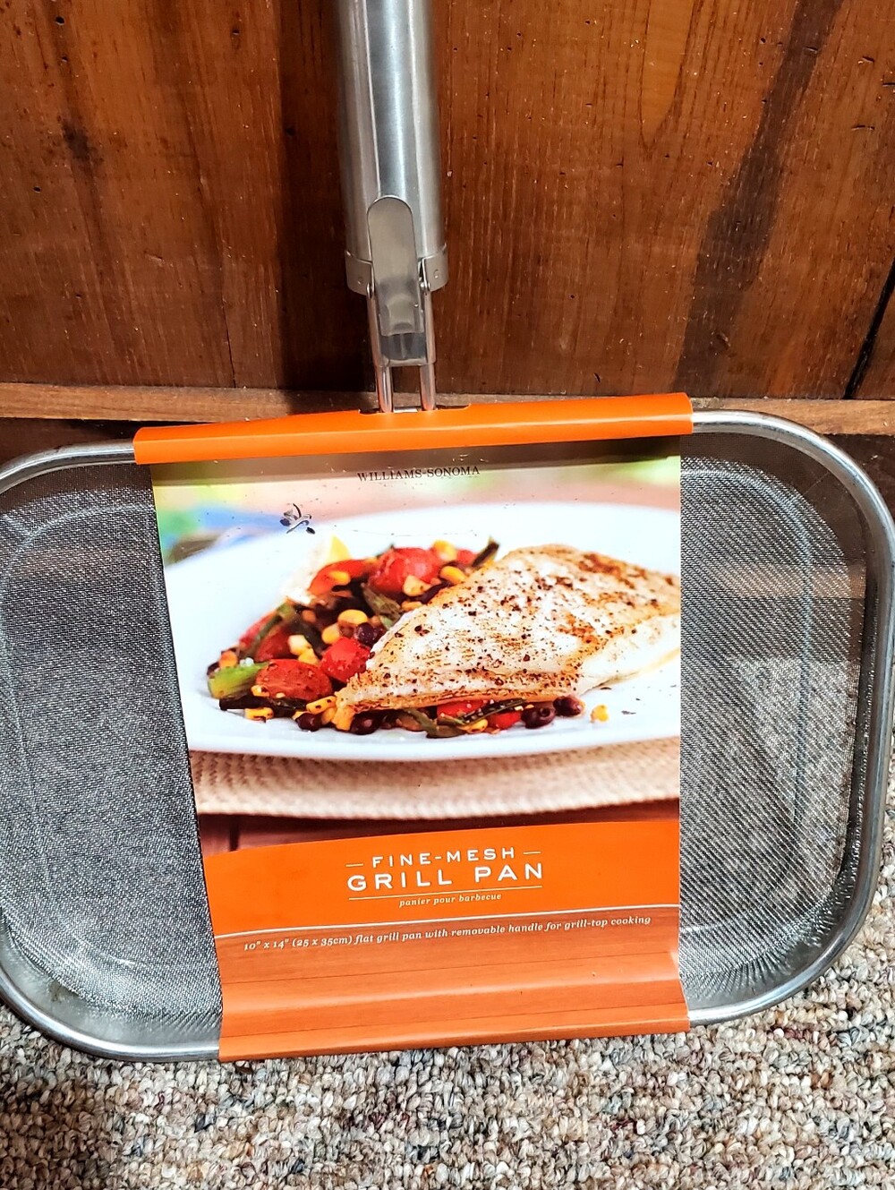 Williams Sonoma Fine-Mesh Grill Pan with Removable Handle